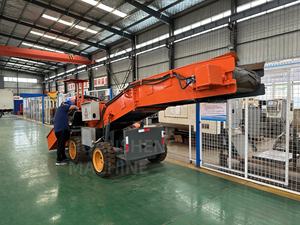 Huansheng ZWY-40A 50A jenis konveyor roda Mucking peralatan mesin Loader dengan palu - Product Image 5