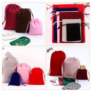 Custom Velvet Drawstring Pouch Reusable Velvet Drawstring Bag Jewelry Storage Bag Small Cloth Bag - Product Image 5