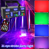 MGOLighting RGB LED Dmx Disco 21 yeux RGBW faisceau stroboscopique Laser DMX moving Concert Club KTV Disco scène lumières événement scène lumière
