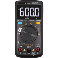 ZT102A Multimeter Digital 6000 Hitungan Lampu Latar AC/DC Ammeter Voltmeter Ohm Pengukur Voltase Portabel dengan LCD Warna-warni