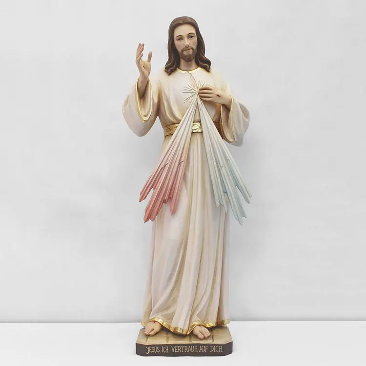Moldes de poliresina personalizados decoración del hogar católico religioso cristiano religión tamaño real decorativo Jesús estatua figuritas