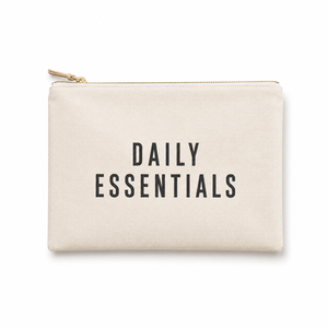 Fashionable Custom Size Recycled Cotton Canvas Cosmetic Make Up Bag Canvas Makeup Bag With Printing Logo - Product Image 2