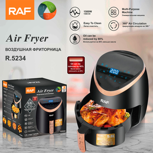 Friteuse à air chaud multifonctionnelle Raf 5,8 L, sans huile, intelligente, en acier inoxydable - Product Image 5