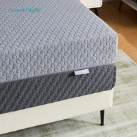 Colchón de Látex con Parte Delantera Suave y Parte Trasera Firme, 200x200, Colchón de Espuma Viscoelástica con Resortes Ensacados para Hospital, Hotel, Bambú
