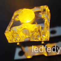 Puce Led Ultra Lumineuse 2000mcd 600-610nm Orange Couleur 5mm Piranha Super Flux Ambre pour Lumières