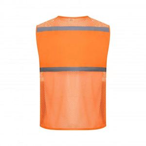 Gilet de sécurité réfléchissant en maille pour ouvriers du bâtiment, personnalisable, conçu pour l'extérieur, gilet de sécurité réfléchissant sur mesure - Product Image 6