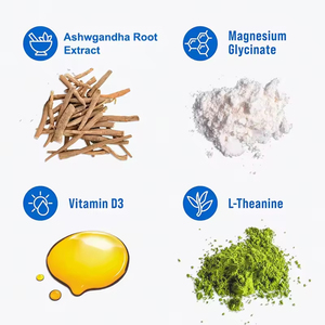 Mezcla de Bebida Adaptogénica de Nutrición Deportiva para Adultos, Suplemento en Polvo con Magnesio, Electrolitos <span class=keywords><strong>y</strong></span> Vitamina D3 para Apoyar la Calma <span class=keywords><strong>y</strong></span> el Sueño - Product Image 4