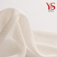 Rouleau de tissu en mousseline de polyester doux et transparent pour hijab, foulard, chemisier et robe longue