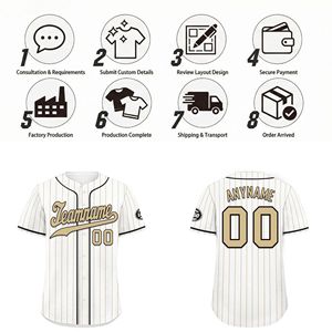 Pakaian Olahraga Nomor Nama Tim yang Dipersonalisasi OEM/ODM Kaos Bisbol Vintage untuk Pria & Wanita BSBJ01-25025080-18 - Product Image 4