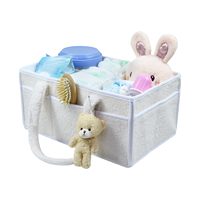Organisateur de couches pour bébé portable en forme d'ours en peluche pour table à langer, panier de rangement pour bébé pour lingettes pour bébé, organisateur de panier pour la crèche