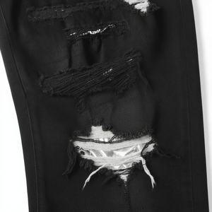 Nueva Llegada: Jeans Ksubiy para Hombre, Corte Recto Ajustado, Cintura Media, Estilo Vintage Y2K, Hip Hop, Streetwear, Lavado a la Piedra, Desgastado - Product Image 1