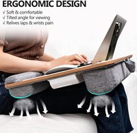Combohome Multi-fonctionnel Portable Lap Desk Support pour ordinateur portable Support pour ordinateur portable en bois pour tablette Portable Bambou Pliable