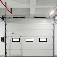 Porte sectionnelle isolée en acier pour entrepôt, porte de garage pour quai de chargement, centre logistique et applications industrielles