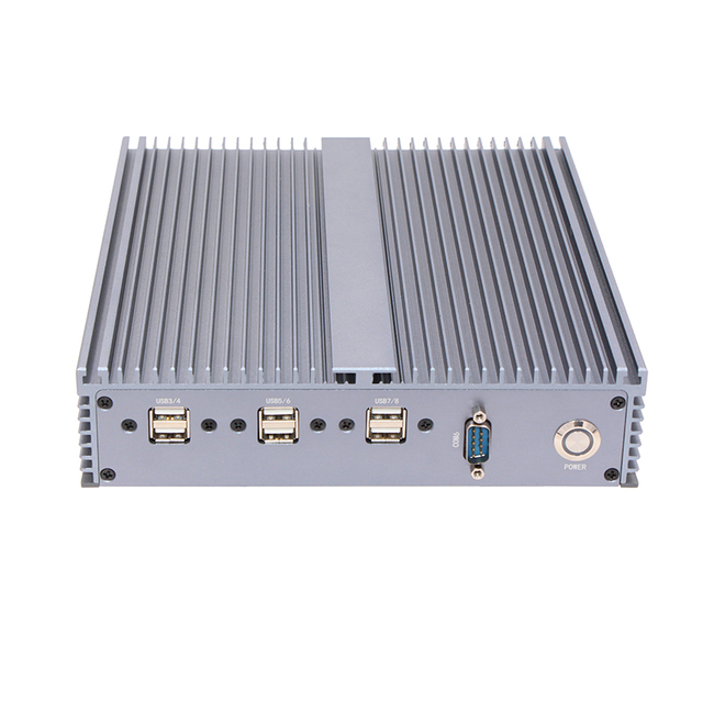 Fanless Embedded Industrial Mini PC J1900 Quad Core 6RS232 2Gigabit LAN 8USB VGA Output DDR3L SODIMM 8GB 12V DC 10 60°CWide Temp