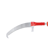 Scie à élaguer télescopique manuelle 5M avec lame en acier à haute teneur en carbone pour la coupe de poteaux et l'élagage de jardin à grande portée