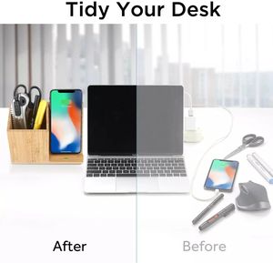Bureau <span class=keywords><strong>Table</strong></span> organisateur rapide chargeur sans fil bambou <span class=keywords><strong>Induction</strong></span> chargeur Dock stylo porte-crayon chargeur sans fil pour iPhone <span class=keywords><strong>Samsung</strong></span> - Product Image 4