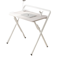 Direct usine Table de bureau pliante à pieds en métal noir en métal bon marché moderne de style nordique à vendre