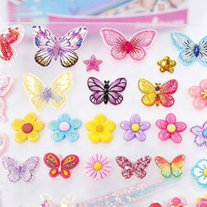 Sweet Bow Headband Set Kids DIY Hair Accessories Butterfly Star <b>Flower</b> <b>Sticker</b> Craft Holiday Gift Box Bulk Pack - Product Image 2