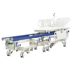 High-end ABS Hydraulic Manual Ambulance Transfer Stretcher Trolley Patient Transfer Bed Hospital Emergency Docking Car