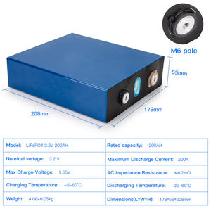 Lifepo4 50ah 100ah 120ah 200ah 280ah <span class=keywords><strong>3</strong></span>,2 v lithium battery for solar System - Product Image 1
