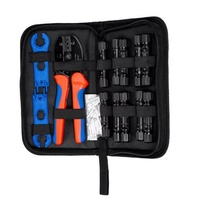 Kit d'outils de sertissage solaire Modèle 454-13 PCS, comprenant un pince à sertir, 10 paires de connecteurs solaires, 2 paires de clés à connecteurs solaires