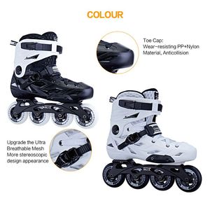Professionale with Black Hardboots bambini adulti Pu ruote lampeggianti <span class=keywords><strong>pattini</strong></span> <span class=keywords><strong>a</strong></span> <span class=keywords><strong>rotelle</strong></span> in linea - Product Image 4