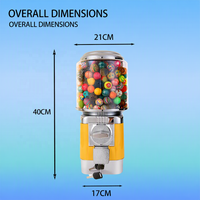 Distributeur automatique de capsules ZENJET facile à utiliser, corps en acrylique, capacité de 350 pièces, garantie 1 an pour jouets, bonbons et chewing-gums
