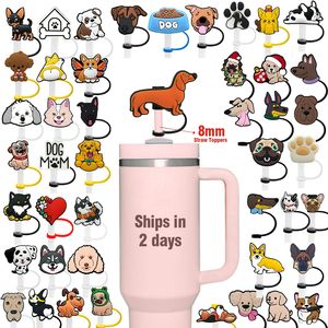 Acessórios de Bebida de Silicone Kawaii de 8mm para Gatos e Cães, Topper de Canudo Personalizado para Animais de Estimação, Atacado em Lote - Product Image 1