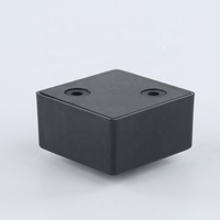 Pieds de meubles en plastique noir, pieds de canapé, pieds de meuble, pieds de table, hauteur réglable, support de meubles robuste