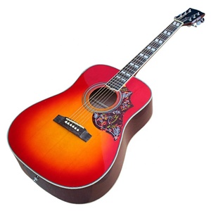 Flyoung Cherry Sunburst 41 Inch Acoustic Guitar Top Solid Classical Guitar <b>Stringed</b> <b>Instruments</b> - Product Image 1