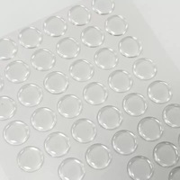 Autocollant en résine époxy transparente de 50 mm (2 pouces) en forme de dôme, autocollants ronds en époxy transparent 3D pour utilisation promotionnelle