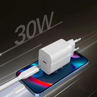 Pengisi Daya Cepat PD 30W QC3.0 Baru dengan Perlindungan OTP/OVP untuk Ponsel & Jam Tangan Pintar Pengisi Daya Dinding USB untuk I Phone 17 16 Pro Max.