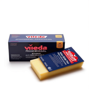Spugna abrasiva professionale Vileda nera, strumento per la pulizia di cucina e bagno - Product Image 2