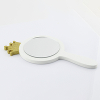 Miroir à Main Personnalisé avec Logo en Acrylique, Accessoire pour Prothésistes Ciliaires sur les Réseaux Sociaux, Miroir Compact avec Logo Imprimé UV