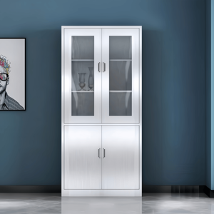 Armoire d'hôpital moderne à double usage en acier inoxydable 304 - Porte-médicaments stérile et organisateur de dossiers de bureau - Product Image 3