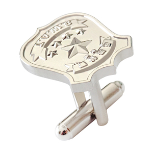 Bán buôn trống Bạc Khuy măng sét cho nam giới của áo sơ mi tùy chỉnh logo kim loại Cuff liên kết - Product Image 1