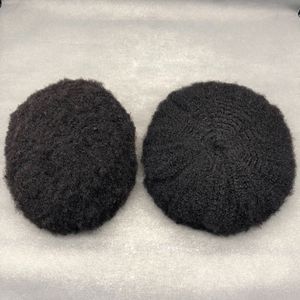 <span class=keywords><strong>Peluca</strong></span> Afro para <span class=keywords><strong>Hombre</strong></span> Africano con Ondas y Rizos de 2MM/4MM, Base de PU Completa, Color OMBRE, Cabello Corto, Cabello Real - Product Image 4