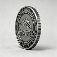Pièce de monnaie commémorative de collection en métal, style antique et moderne, avec logo personnalisé et relief 3D, pour événement