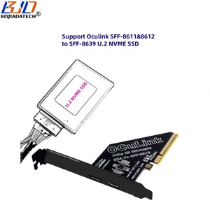 공장 새 PCI-E 익스프레스 4.0 PCI-E 8X-2 포트 Oculink SFF-8611 SFF-8612 어댑터 확장 라이저 카드 지원 U2 NVME SSD - Product Image 3