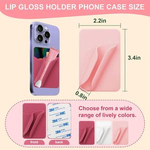 Étui de téléphone portable en silicone à ventouse, porte-couleur à lèvres, portefeuille, sac – un cadeau de Saint-Valentin pour votre bien-aimé(e) - Product Image 2