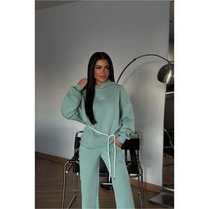 Conjunto Deportivo Aqua Green Cicely Vintage, Impermeable, Transpirable, Estampado, Informal de Invierno, Ligero, Talla Grande XXL, con Logotipo y Patrón Sólido - Product Image 2