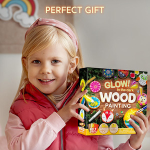 Kit di Pittura su Legno 16 Pezzi, Set Artistico Luminoso al Buio per Bambini dai 14 Anni, Materiali Artistici con Fogli di Feltro, Regalo di Compleanno - Product Image 6