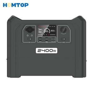 Station d'alimentation portable 2400W, générateur solaire 2560Wh pour la maison, le camping et les pannes de courant, avec 8 prises et écran LED HTP-24 - Product Image 5