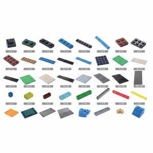 JOUETS (16 COULEURS) Briques de construction en plastique en vrac DIY, inclinées, 2 x 1 x 1 1/3 Courbes 2*1*1 1/3 avec goujon encastré (N°6091) - Product Image 6