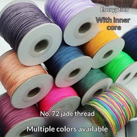 Fil de jade de marque Jade Belt n° 72, 0,8 mm, teinture haute température, cordon de tressage pour collier en jade DIY, nylon, vente en gros à bas prix