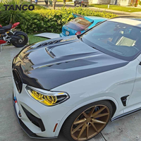 Kit de conversion de capot en fibre de carbone G01 G02 pour BMW X4M F98 X3M F97 X3 G01 X4 G02 Pièces automobiles