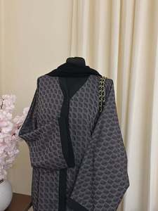Vestido Abaya para Mujer, Diseño de Impresión Digital, Origen de Fábrica, Vestido Largo con Abertura Lateral para Primavera/Verano en Europa, América y Medio Oriente - Product Image 1