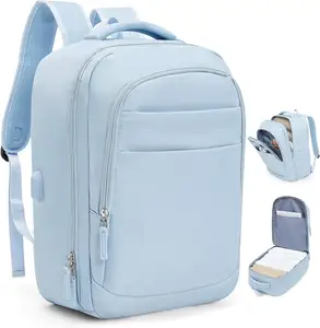 Großer Reisetaschen-Rucksack für Damen und Herren, wasserdichter Laptop-Rucksack, persönliche Einzelteile Größe Fluglinien-zertifizierter Rucksack