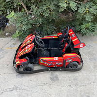 Kart électrique biplace super populaire en promotion avec frein électronique à pédale pour enfants, idéal pour les jeux de course en extérieur
