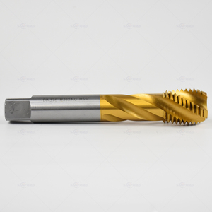 Taraud à spirale haute précision avec revêtement en titane pour la fabrication de filetages en acier - Product Image 5